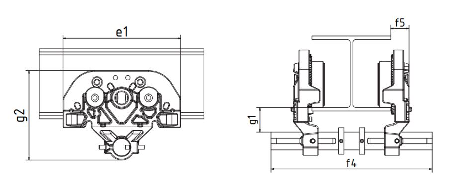 Zeichnung Rollfahrwerk GHF
